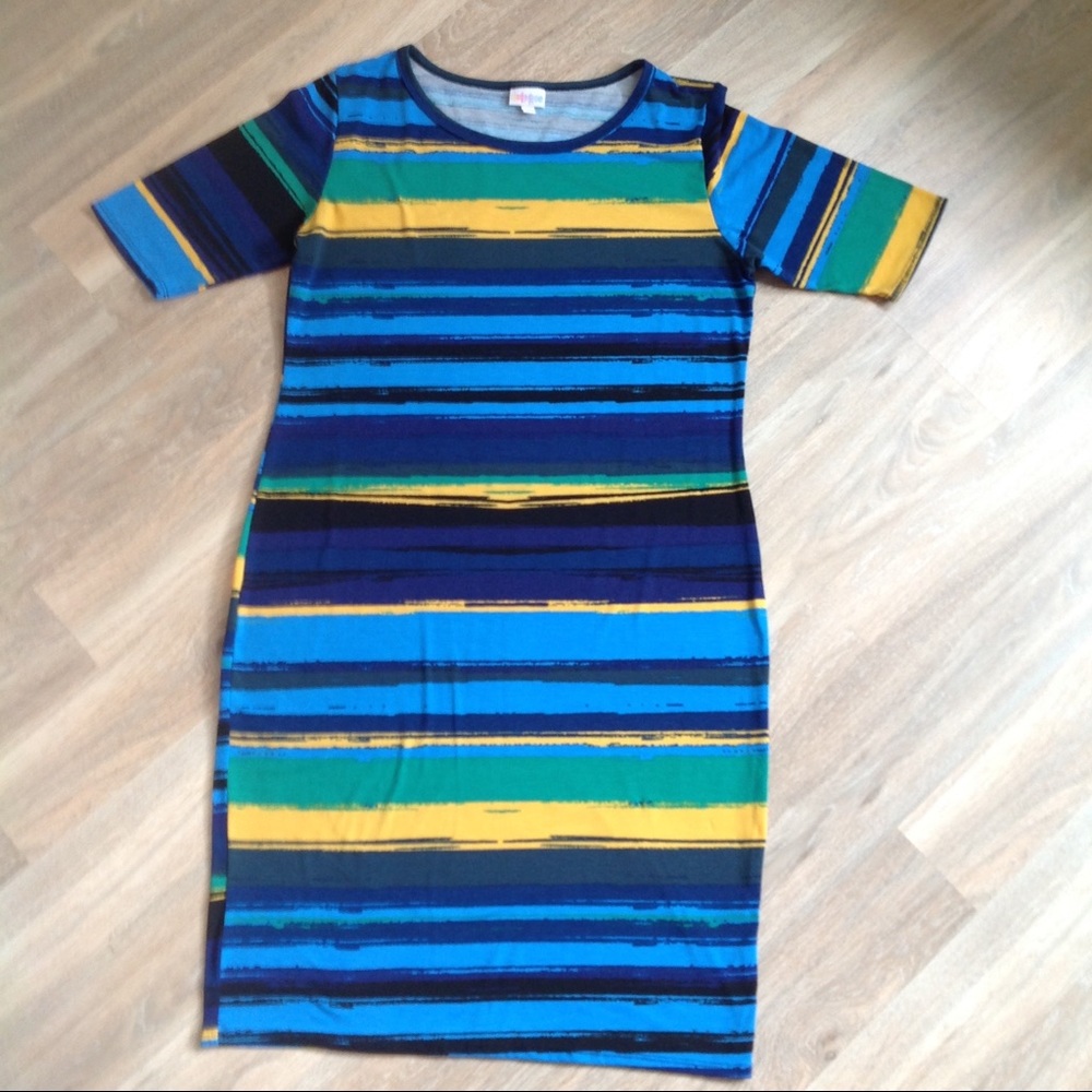 LuLaRoe Striped Julia Dress✨Size XL